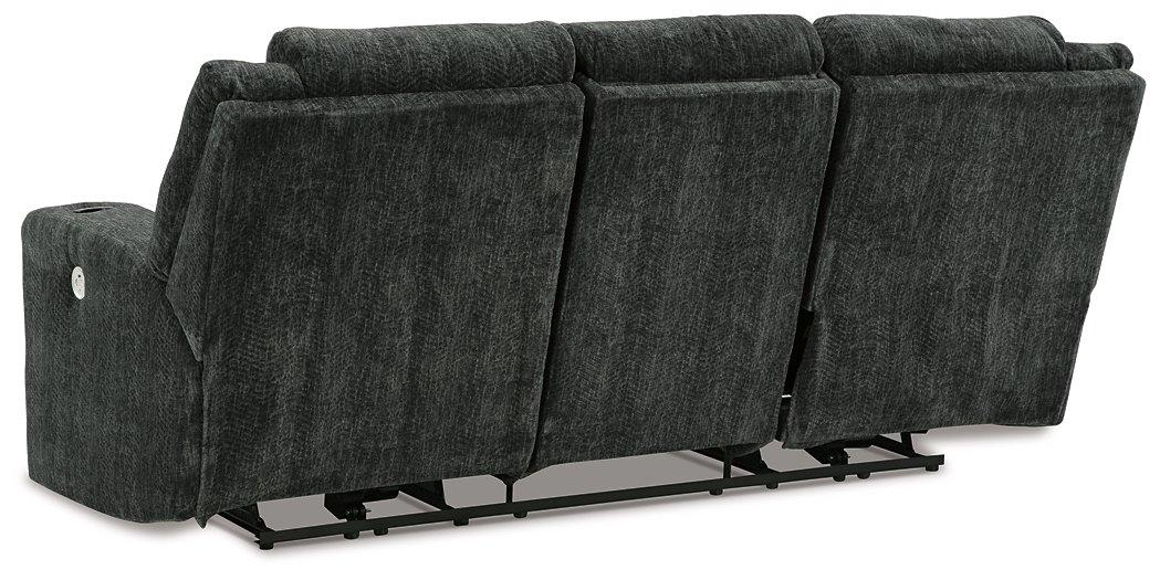 Martinglenn Power Reclining Sofa with Drop Down Table Sofa Ashley Furniture