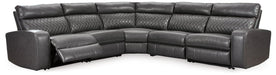 Samperstone Power Reclining Sectional Sectional Ashley Furniture