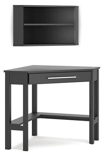 Otaska Home Office Corner Desk with Bookcase Desk Ashley Furniture