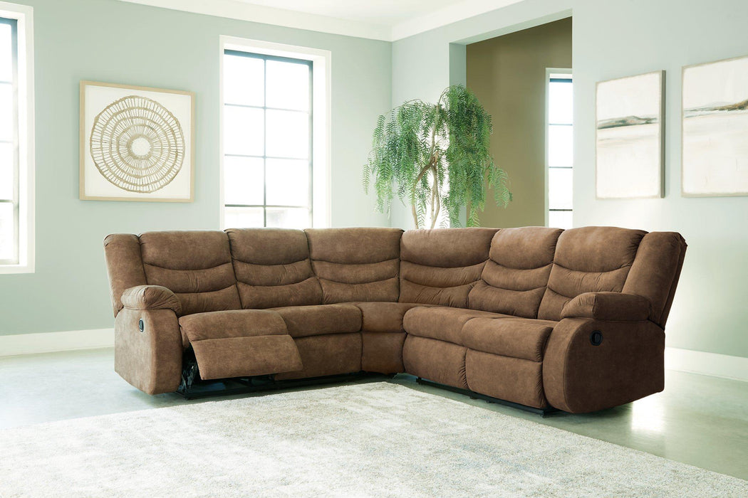 Partymate 2-Piece Reclining Sectional Sectional Ashley Furniture