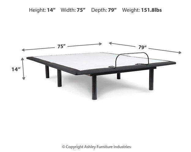 Ultra Luxury Firm Tight Top with Memory Foam Mattress and Base Set Mattress Set Ashley Furniture