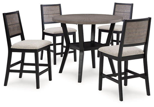 Corloda Counter Height Dining Table and 4 Barstools (Set of 5) Counter Height Table Ashley Furniture