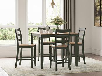 Gesthaven Counter Height Dining Table and 4 Barstools (Set of 5) Counter Height Table Ashley Furniture