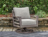 Hillside Barn Outdoor Swivel Lounge with Cushion Outdoor Seating Ashley Furniture