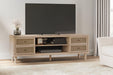 Cielden XL TV Stand w/ Fireplace Option Entertainment Center Ashley Furniture