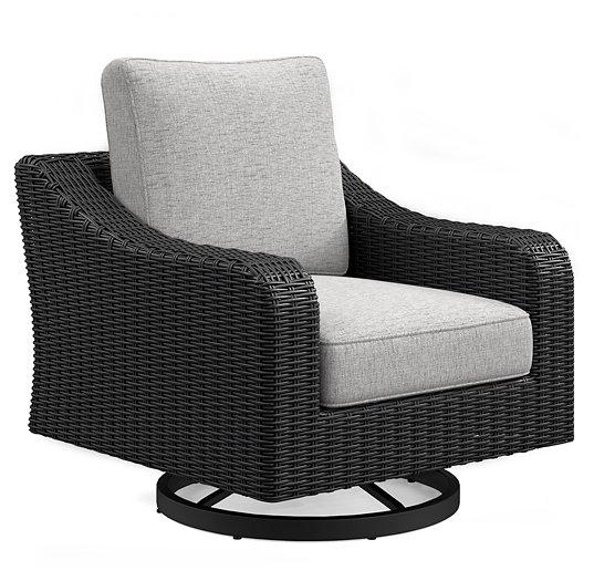 Beachcroft Outdoor Swivel Lounge with Cushion Outdoor Seating Ashley Furniture