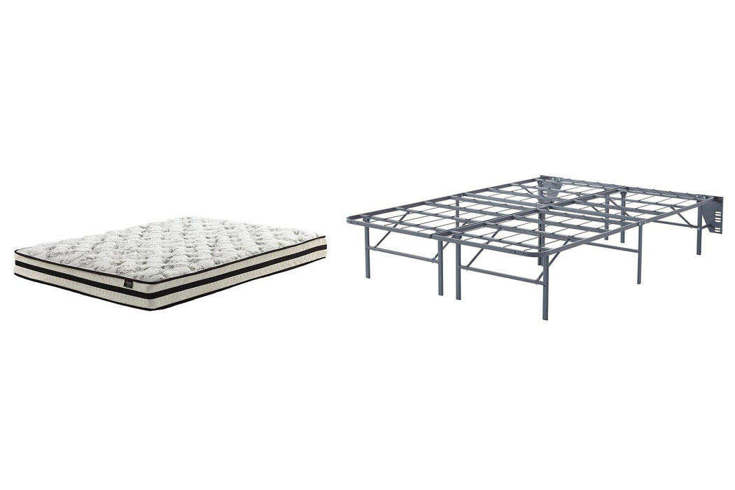 8 Inch Chime Innerspring Mattress Set - Dayton Discount Furniture
