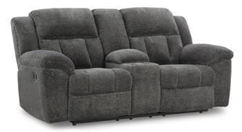 Frohn Reclining Loveseat with Console Loveseat Ashley Furniture