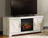 Bellaby 63" TV Stand with Electric Fireplace TV Stand Ashley Furniture