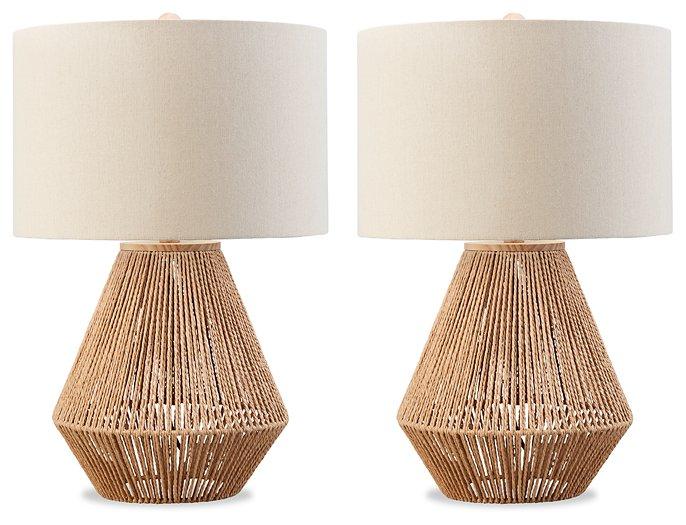 Clayman Lamp Set Table Lamp Set Ashley Furniture