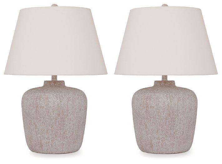 Danry Lamp Set Table Lamp Set Ashley Furniture