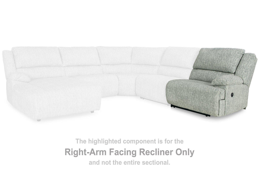 McClelland Reclining Sectional Loveseat with Console Sectional Ashley Furniture