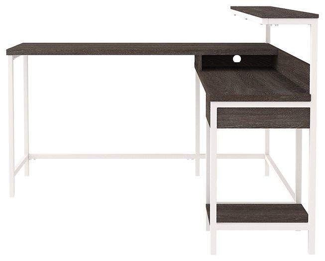 Dorrinson Home Office L-Desk with Storage Desk Ashley Furniture