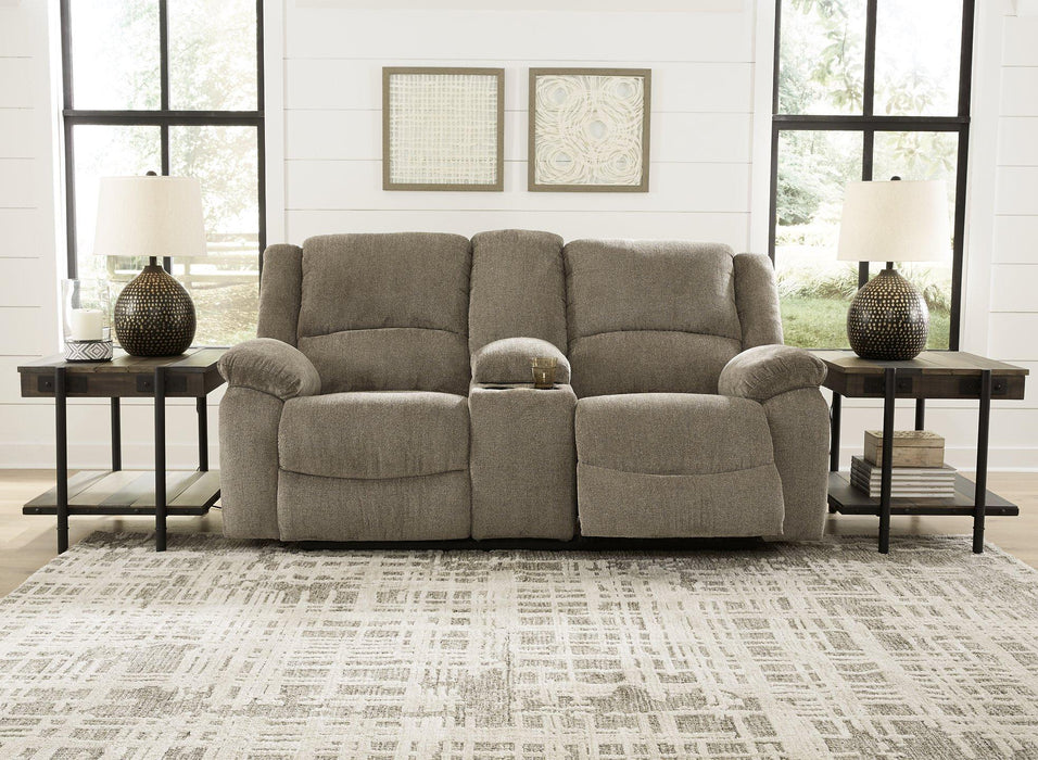 Draycoll Reclining Loveseat with Console Loveseat Ashley Furniture