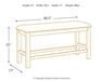 Moriville Counter Height Dining Bench Bench Ashley Furniture