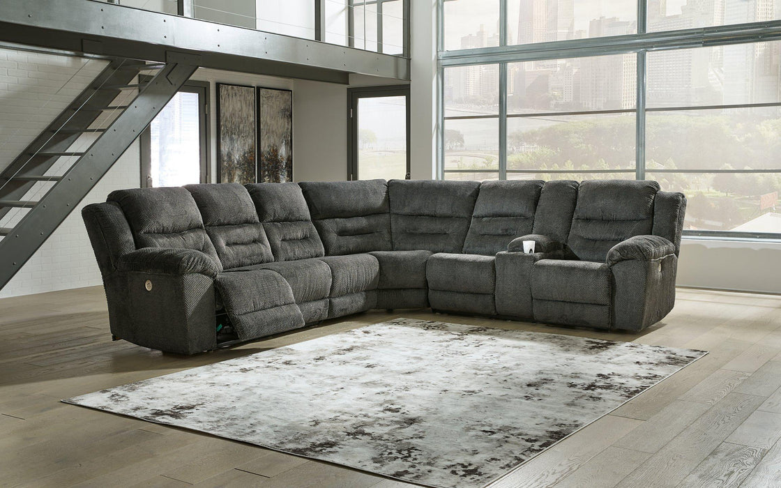 Nettington Power Reclining Sectional Sectional Ashley Furniture