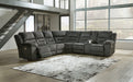 Nettington Power Reclining Sectional Sectional Ashley Furniture