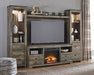 Trinell 4-Piece Entertainment Center with Electric Fireplace Entertainment Center Ashley Furniture