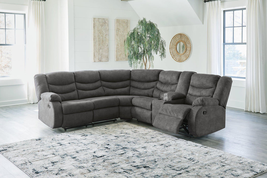 Partymate 2-Piece Reclining Sectional Sectional Ashley Furniture