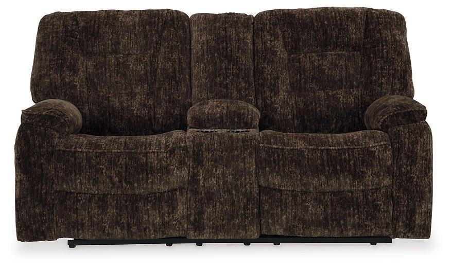 Soundwave Reclining Loveseat with Console Loveseat Ashley Furniture