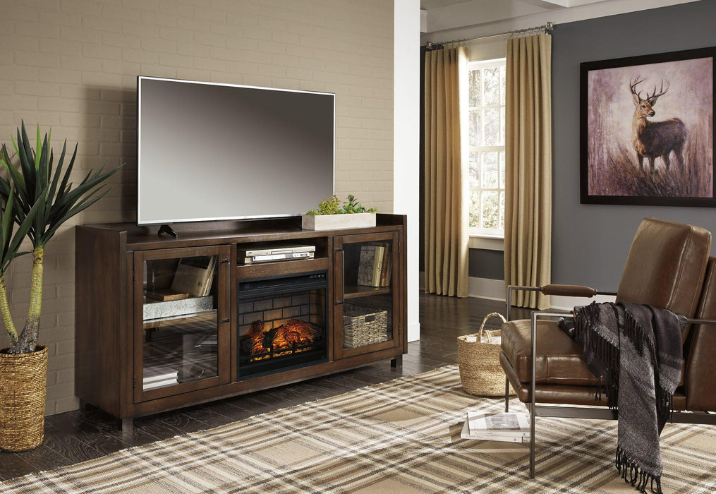 Starmore 70" TV Stand with Electric Fireplace Entertainment Center Ashley Furniture