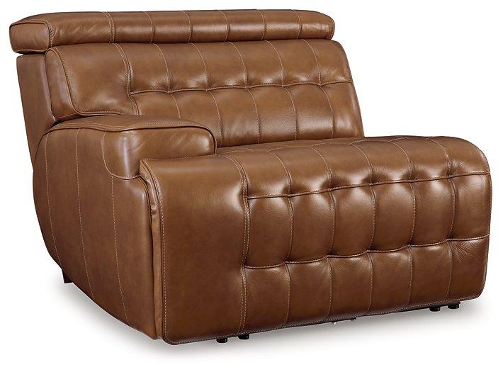 Temmpton Power Reclining Sectional Loveseat with Console Sectional Ashley Furniture