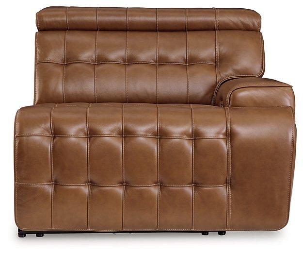 Temmpton Dual Power Leather Reclining Modular Loveseat with Console Loveseat Ashley Furniture
