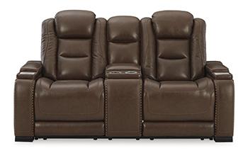 The Man-Den Power Reclining Loveseat with Console Loveseat Ashley Furniture