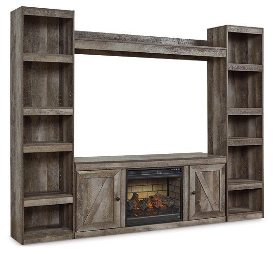 Wynnlow 4-Piece Entertainment Center with Electric Fireplace Entertainment Center Ashley Furniture