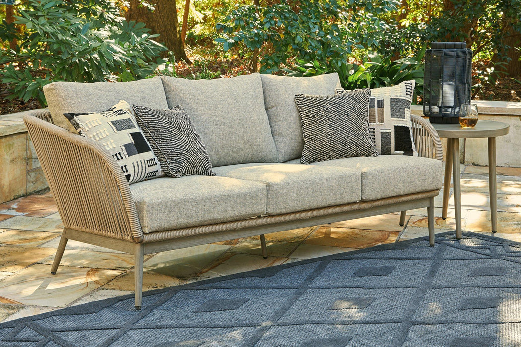 Swiss Valley Outdoor Sofa with Cushion Outdoor Seating Ashley Furniture