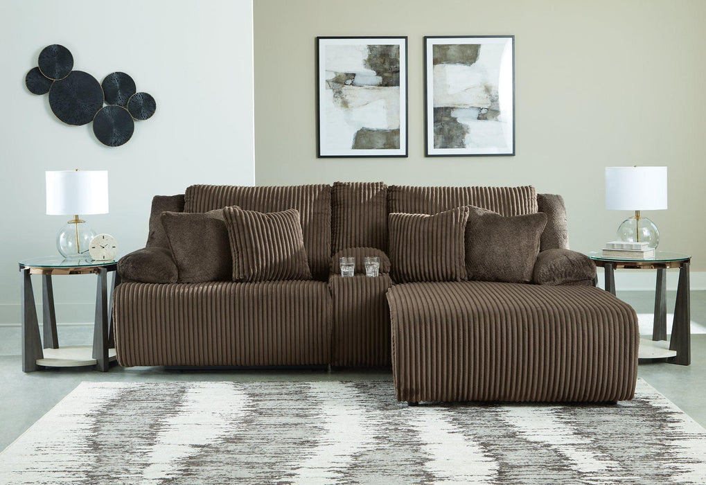 Top Tier Reclining Sectional Sofa with Chaise Chofa Ashley Furniture