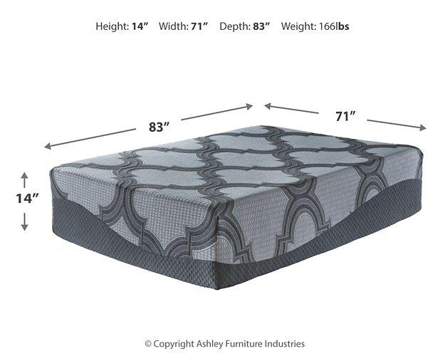 14 Inch Ashley California King Hybrid Mattress Set Mattress Set Ashley Furniture