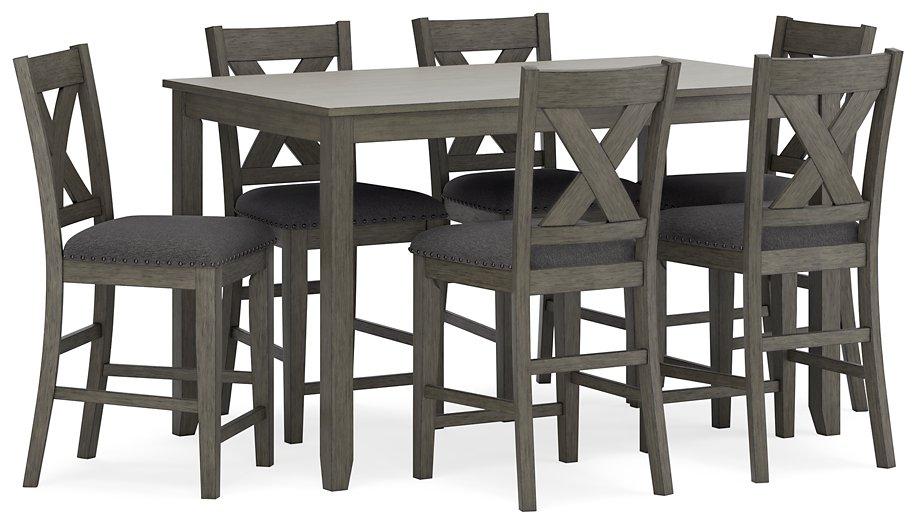 Caitbrook Counter Height Dining Table and Bar Stools (Set of 7) Counter Height Table Ashley Furniture