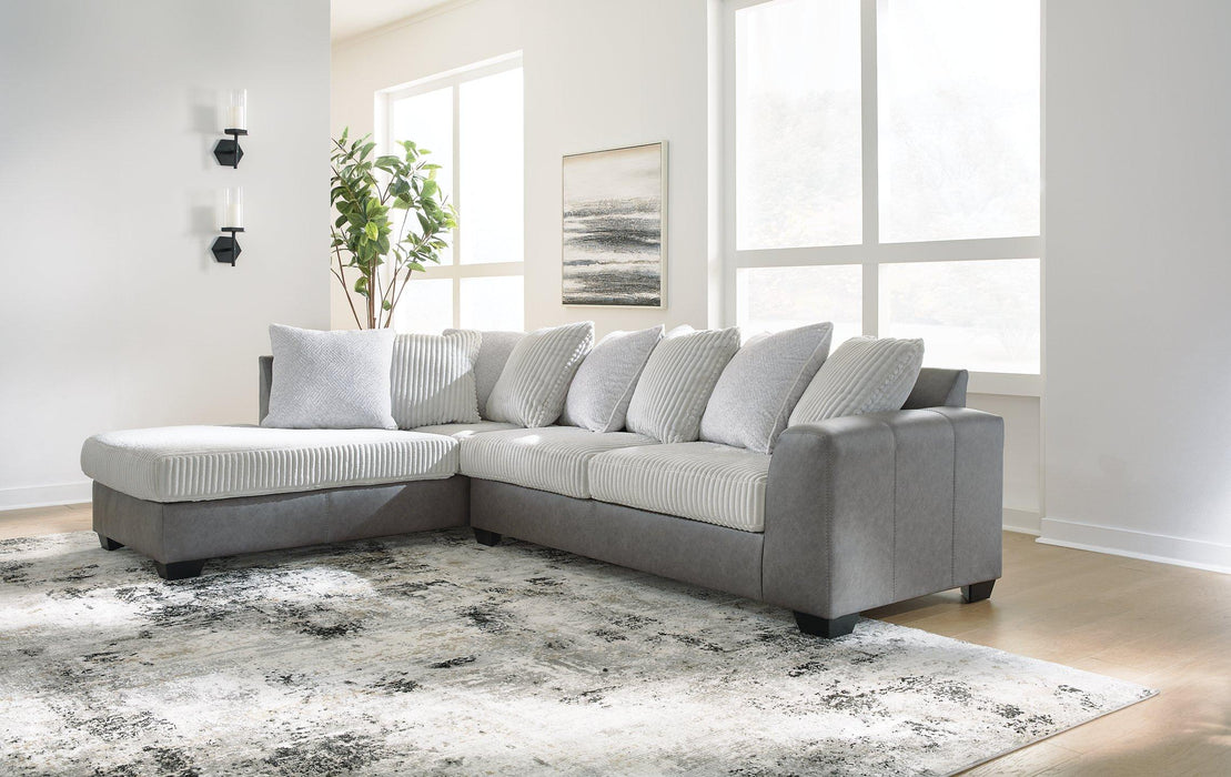 Clairette Court Sectional with Chaise Sectional Ashley Furniture