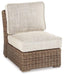 Beachcroft Armless Chair with Cushion Outdoor Seating Ashley Furniture