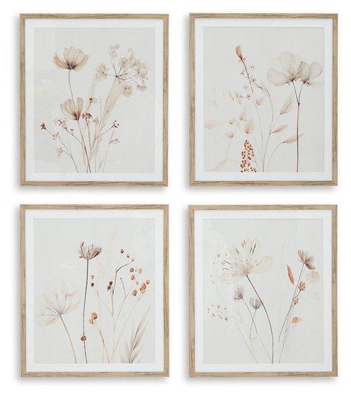 Bondner Wall Art (Set of 4) Wall Art Ashley Furniture