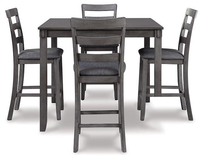 Bridson Counter Height Dining Table and Bar Stools (Set of 5) Counter Height Table Ashley Furniture