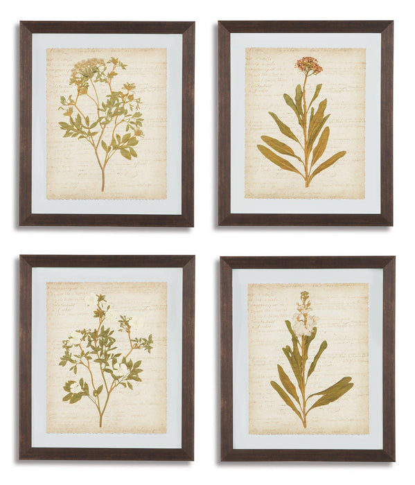 Dyani Wall Art (Set of 4) Wall Art Ashley Furniture