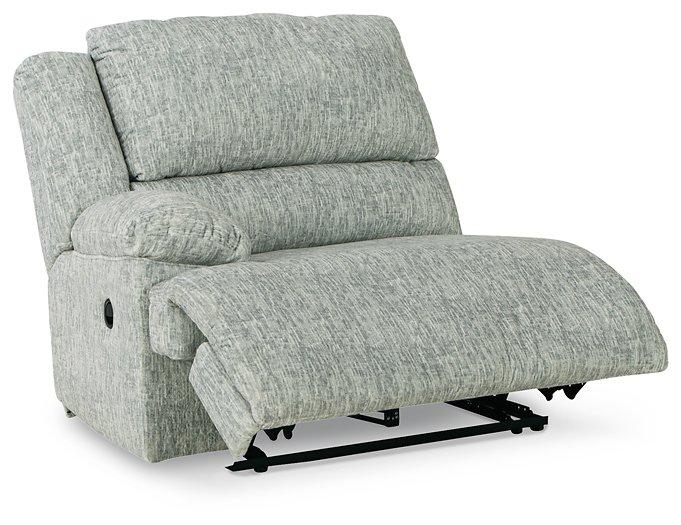 McClelland Reclining Sectional Loveseat with Console Sectional Ashley Furniture