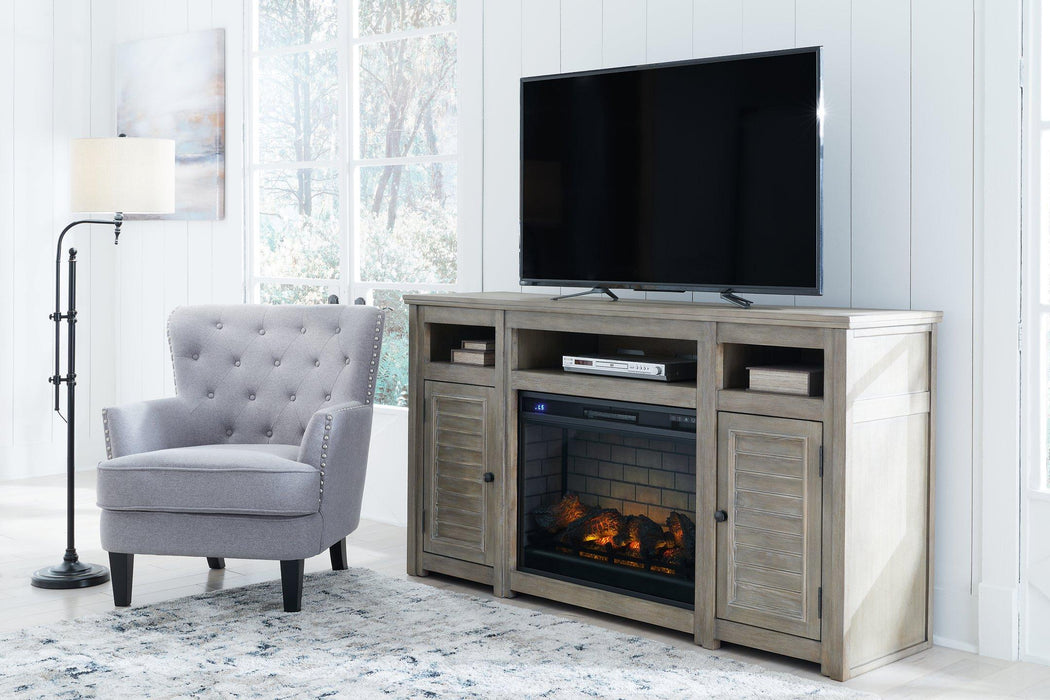 Moreshire 72" TV Stand with Electric Fireplace TV Stand Ashley Furniture