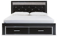 Kaydell Upholstered Panel Storage Bed Bed Ashley Furniture