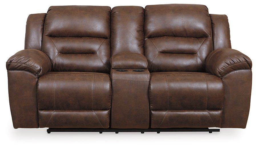 Stoneland Reclining Loveseat with Console Loveseat Ashley Furniture