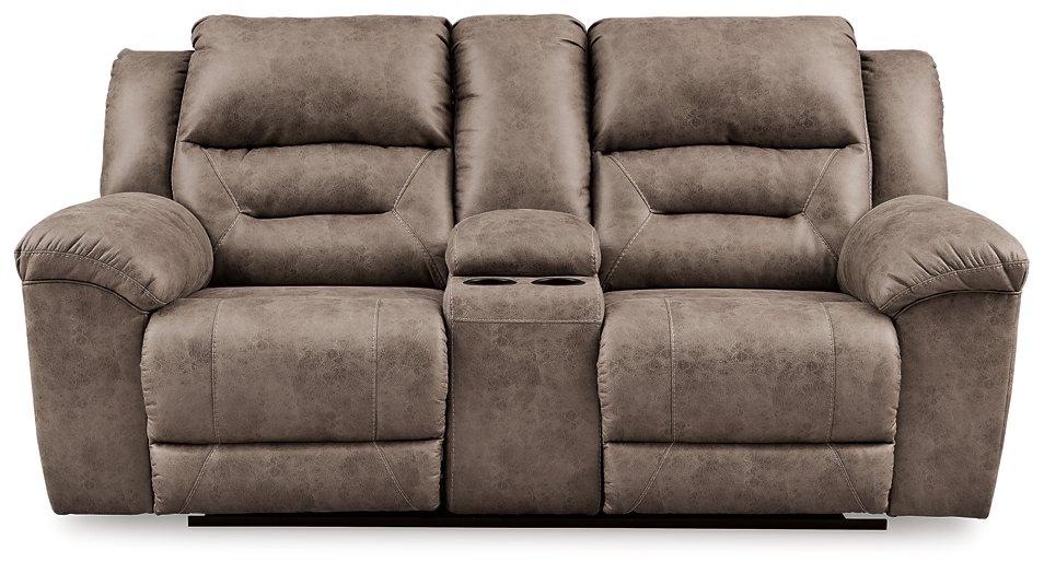 Stoneland Reclining Loveseat with Console Loveseat Ashley Furniture