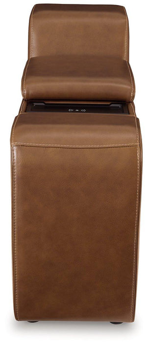 Temmpton Dual Power Leather Reclining Modular Loveseat with Console Loveseat Ashley Furniture