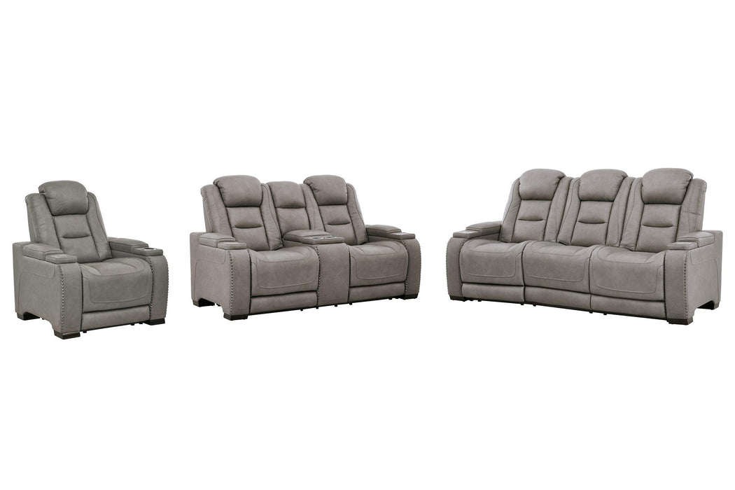 The Man-Den Living Room Set Living Room Set Ashley Furniture