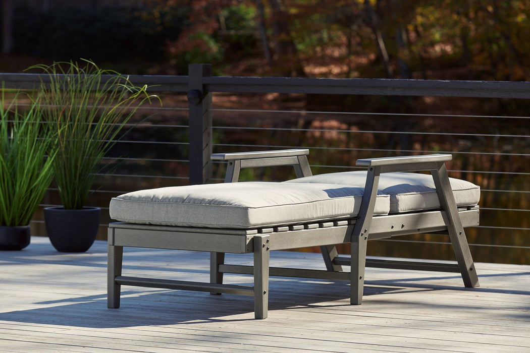 Visola Chaise Lounge with Cushion Outdoor Seating Ashley Furniture