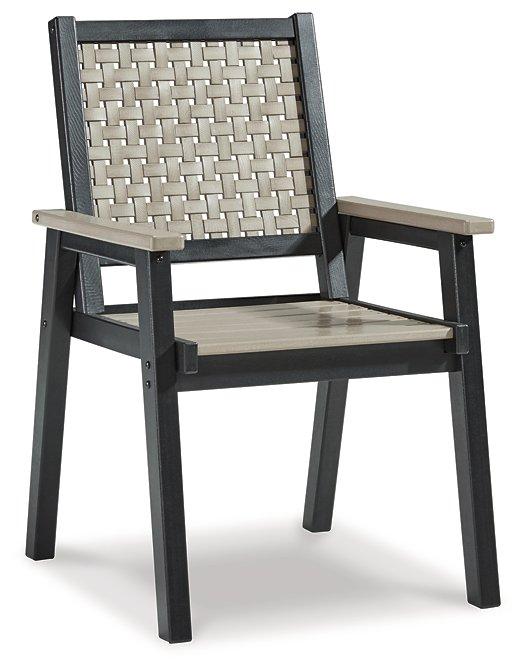 Mount Valley Arm Chair (set Of 2) Outdoor Dining Chair Ashley Furniture