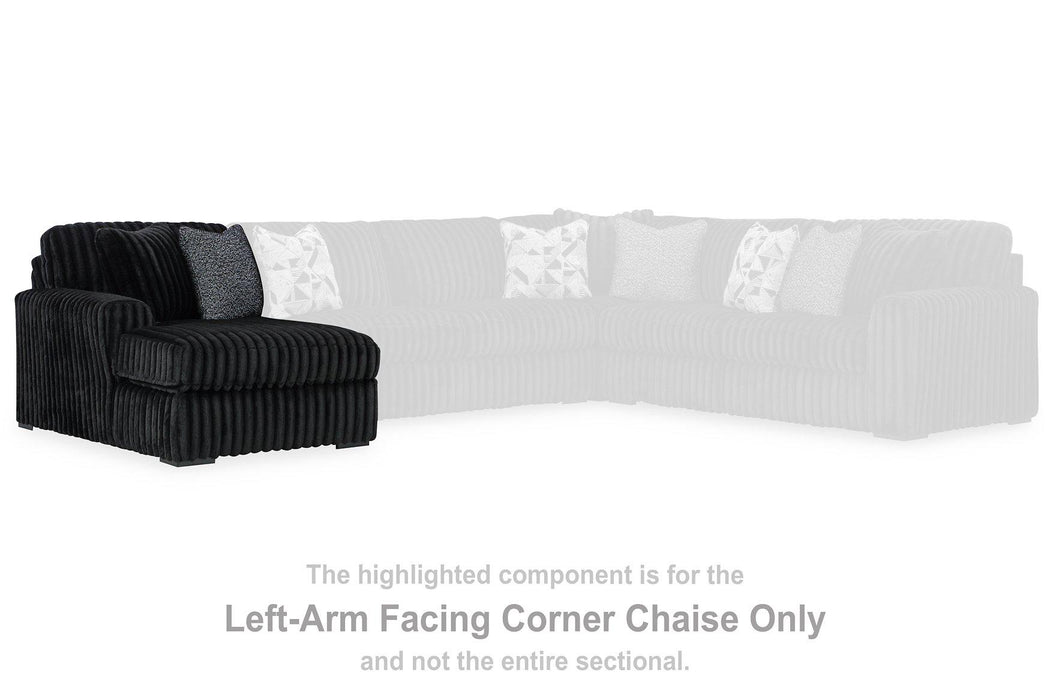 Midnight-Madness Sectional Sofa with Chaise Chofa Ashley Furniture