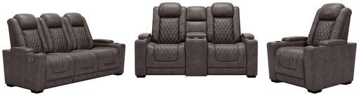 HyllMont Power Reclining Living Room Set Living Room Set Ashley Furniture