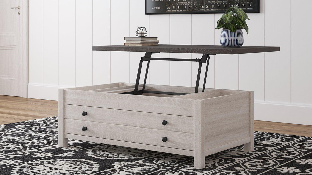 Dorrinson Coffee Table with Lift Top Cocktail Table Lift Ashley Furniture